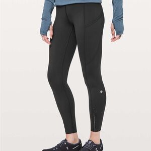 Lululemon Fast & Free 7/8 Tight II 25” in Black
